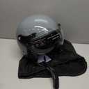 Yesmotor 3/4 Motorcycle Helmets Retro Open Face Vespa Scooters Helmet with Clear Visor for Men and Women- DOT Approved