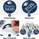 3 x Anwyll 240Pcs Graduation Candy Kisses Stickers Class of 2026 Stickers 0.75'' Graduation Party Favors Decoration Sticker Self Adhesive Congrats Grad Sticker for Senior College Chocolate(Blue&Silver)