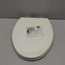 Bemis 1500EC Durable Wood Toilet Seat with Easy Clean Hinges, Made in USA, Elongated, Biscuit