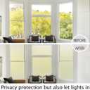 HIDBEA Frosted Window Privacy Film Heat Control UV Blocking, Static Cling Non-Adhesive Reusable Door coverings for Bathroom Home Office (Frosted 23.6 Inch x 9.8 Feet)