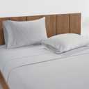 Lane Linen 100% Cotton Pillowcovers, Pillow Cases Standard Size Set of 2, Fits Standard & Queen Pillows, 450 Thread Count Sateen Cotton Pillowcases, Soft & Breathable, Ticking Stripe - Cobalt Blue