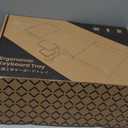 Klearlook Upgraded Adjustable Keyboard Tray for Above Desk & Under Desk Use - Ergonomic Sit-Stand Keyboard Riser with 360 Rotation, 24.4"10" Keyboard Stand with Wrist Rest & Storage Drawer - Black