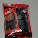 PUMA Men's 5 Pack Performance Boxer Briefs (Navy/Red/Black)