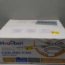 52in Ceiling Fan with Light,Modern Ceiling Fan with Light and Remote for Bedroom, Flush Mount, DC Reversible Motor, Brushed nickel lampshade with Super Bright LED Ceiling light source,3CCT, Indoor