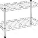 Shelving Inc. 8" d x 24" w Chrome Wire Shelving with 2 Tier Shelves, Weight Capacity 800lbs Per Shelf