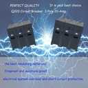 Q320 Circuit Breaker, 3 Pole 20-Amp, 120/240v, Fit for Siemens Type EQ, EQL, SEQ, EQG, PL and ES Series loadcentres.Plug-in Standard Circuit Breaker,Thermal Magnetic Protection