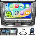 4G+64G Android 15 Car Radio Stereo for Lexus IS250 2006-2012, Sellrich 9" 1280720 Incell Touchscreen Radio Wireless CarPlay & Android Auto, DSP, WiFi, GPS, Backup Camera, SWC, Plug & Play Harness