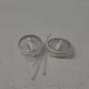 2 Pack 40 oz Tumbler Flip Straw Lid Replacement fit for HydroJug(Only), Spill Proof Splash Resistant Tumbler Lids,Reusable Leak Proof Tumbler Cover for Cup Accessories (Cream)