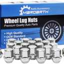 Set of 10, 14x1.5 Wheel Lug Nut Chrome 1.5 Inch Compatible with OEM Factory Camaro Corvette Equinox Impala Wheel