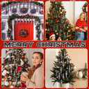 6 Pcs 6.3 Inches Mercury Glass Finial Christmas Ornaments Hanging Christmas Finials Glass Ornaments Assorted Mercury Decor for Vintage Holiday Xmas Tree Decoration(Black and White)