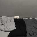 Neer 3 Pack Women's Plus Size Pants with Pockets Ladies Yoga Wide Leg High Waist Drawstring Sweatpants Elastic Lounge Pants (Black, Dark Gray, Light Gray, 3X-Large)