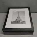 upsimples 8x10 Picture Frame Set of 5, Display Pictures 5x7 with Mat or 8 x 10 Without, Wall Gallery Photo Frames, Black