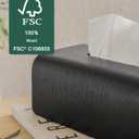 Kazai. Tissue Box Cover 'Toke' | Real Wood Veneer, FSC Certified | Decorative Rectangle Tissue Holder for Bathroom or Living Room | Scandinavian Design | Oak, Black