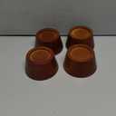 Novabright Set of 4 Solid Wood Furniture Risers Bed Risers Heavy Duty Round Furniture Height Extenders Lifts with Non-Slip Recessed Hole for Bed, Sofa, Chair, Table (2" Hight, Walnut Color)