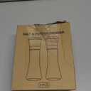 Premium Stainless Steel Sea Salt and Pepper Grinder Set of 2 - Adjustable Ceramic - Tall Glass Salt and Pepper Shakers - Pepper Mill & Salt Mill W/Funnel (2.6"W x 7.5"H)