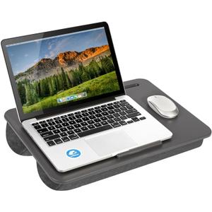 LAPGEAR Original Lap Desk Fits Up to 17 Laptops Charcoal Style No. 45155