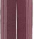 Waraku Fuuka Japanese Curtain Noren Tapestry Curtains for Doorway Including Clips (Red Bean)