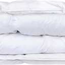ComfyDown Goose Down White Comforter - Made in USA - 100% Egyptian Cotton 600 Thread Count Cover, 800+ Fill Power, Light Weight, All Season Washable Duvet Insert with Corner tabs - Queen (Queen (90"x92"))