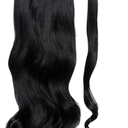 GEMMA 20” Curl Wrap-Around Ponytail Extension (Black)  Wrap Around Ponytail Extension Body Wave Natural Color 120/150g 20"