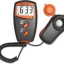 Digital LUX Meter Digital Indicator UV Meter Light Meter with LCD Display Luxmeter for 0-100,000 Lux Range High Ambient Light Meter with Backlight (Model LX-90)