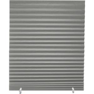 Changshade 6-Pack Pleated Paper Temporary Shades Cordless Light Filtering Cut to Size Temporary Paper Blinds for Indoor Windows of Office, Bedroom, Bathroom, Living Room, 36" W x 72" H, Grey, 36" x 72"-6PC