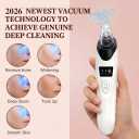 Blackhead Remover for Face, 9-in-1 Pore Vacuum Kit with 5 Probes & 4 Pimple Extractor Tools, Facial Pore Cleaner Vacuum for Nose, Professional Blackhead Suction Tool for Men & Women (Black)