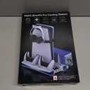 Kawaye PS5 Stand PS5 Cooling Station for Playstation 5/Pro/Slim Console, PS5 Accessories Vertical Stand with 2.36in Large P5 Fan Cooling Fan, RGB Light, Dual Controller Charger, Headset Holder, 3 Charger Port (White)