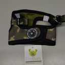 EcoBark Step in Dog Harness - Eco-Friendly Teacup Dog Harnesses for XXS, XS, and Small Dogs - Reflective and Adjustable Mini Body Halter Vest -Tiny Soft Mesh Toy Breed Harness Under 5 lbs (XXXS, Camo) (XXXS- 2 to 3 lbs- Chest up to 10 in (Pack of 1))