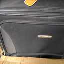 Rockland Fashion Softside 4 Piece Luggage Set, Expandable, (14" Tote/19"/24"/28"), Black Gray