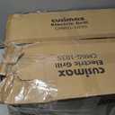 Electric Grill, CUSIMAX Electric Indoor/Outdoor Grill, 1600W Portable BBQ with Lid for Indoor & Outdoor Use, Adjustable Heat, Removable Stand Grill for Cookouts, BBQ Gatherings, Small Spaces (Black)