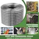 Hardware Cloth 1/4 Galvanized Wire Mesh Roll 20" x 20' (23 GA) - Chicken Wire Fence for Pens, Coops, Rabbit/Snake Fences, Poultry Enclosures, Crafting, and Screen Mesh