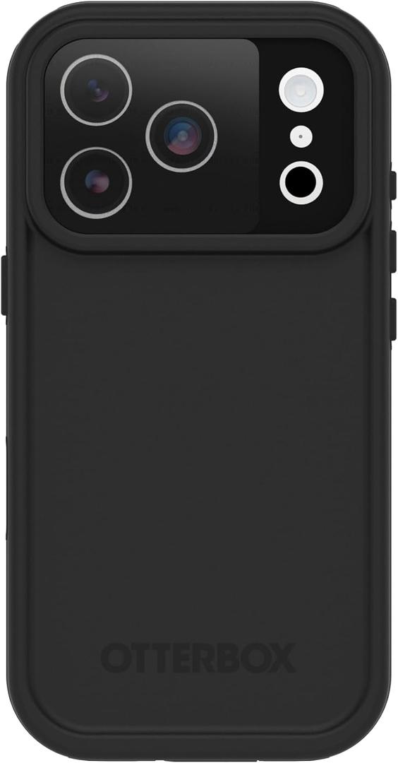 OtterBox iPhone 17 Pro FR Series Waterproof Case - Black - Waterproof iPhone Case up to 2 Meters, IP68, Phone Case for Swimming/Snorkeling