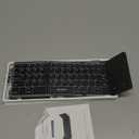 Samsers Foldable Bluetooth Keyboard with Touchpad, Portable Wireless Keyboard with Stand Holder, Rechargeable Full Size Ultra Slim Pocket Folding Keyboards for Android Windows IOS Tablet & Laptop-Gray (BT x1, Grey)