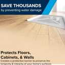 Camco Dishwasher Drain Pan - Measures 24 x 20-1/2 OD - Protects Floors, Cabinets, Walls & Features Front Opening for Easy Leak Detection - Crafted of Heavy-Duty Polymer - 24 x 20-1/2 (20600)