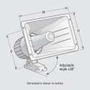 QWORK 50W 8 Ohm PA Horn Speaker  Clear Voice Projection for Warehouse, School & Workshop