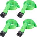 Ayaport Lashing Straps with Buckles Adjustable Cam Buckle Tie Down Cinch Strap (0.75'' x 6', Green)