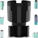 Car Cup Holder Expander Adapter with Offset Base, Cup Holder Extender for Car Compatible with Yeti 14/24/36oz, Hydro Flasks 32/40oz, Other Large Water Bottles and Mugs in 3.2"-4.0"