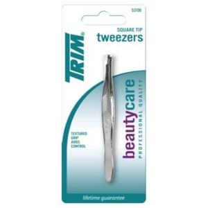 Trim Tweezr Square Size Ea Trim Square Tip Tweezers (Pack of 6)
