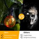 40FT LED Outdoor String Lights Waterproof, G40 LED Globe Outdoor Lights for Patio with 27 Edison Vintage Shatterproof Bulbs, Connectable Backyard Lights for Garden, Bistro, Porch, Cafe