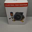 Greenhouse Heater with Digital Thermostat, 1500W Electric Outdoor Heater, Overheat Protection, Fast Heating, Waterproof for Grow Tent, Green House, Patio, Black