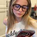 VISOONE Oversized Square Blue Light Blocking Glasses Fashion Computer Eyewear for Women and Men BENNETT