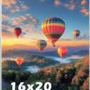16 x 20 Acrylic Picture Frame, Horizontal/Vertical Clear Photo Frame for Wall with Tape, No Drilling Floating Hanging Frameless Picture Frame, Wall Mount Sign Holder 16x20 for Home, School, Office (1 Pack 16 x 20 Inches)