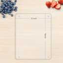 Tempered Glass Cutting Board for Kitchen Counter, Clear Cutting Board for Countertop with Rubber Feet  Heat, Scratch, Shatter Resistant, Dishwasher Safe, Easy to Clean, 12x16"