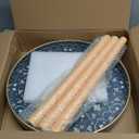 lastics Tray with Detachable Three Wooden 17.7 Inch Legs, Versatile Side Table with Tray Design, Perfect for Coffee, Tea, and Relaxation Time (Blue Maze)