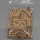 uxcell 120 Pcs Wooden Dowel Pins 5x25mm(0.2x0.98) Fluted Beveled Ends Wood Dowel Pegs Dried Hardwood for Woodworking Furniture Shelf