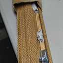 LazBlinds No Drill Bamboo Roman Shades, 27" W x 48" H, Star-Brown