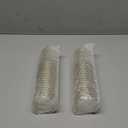 JOLLY CHEF 50 Pack 10 oz Gold Plastic Cups, Disposable Gold Glitter Plastic Cups Perfect for Wedding, Thanksgiving, Halloween,Christmas Parties