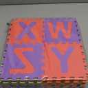 Kangler Kids Foam Puzzle Play Mat (36-Piece Set) 5.9inch x 5.9inch Interlocking EVA Floor Tiles with Alphabet and Numbers