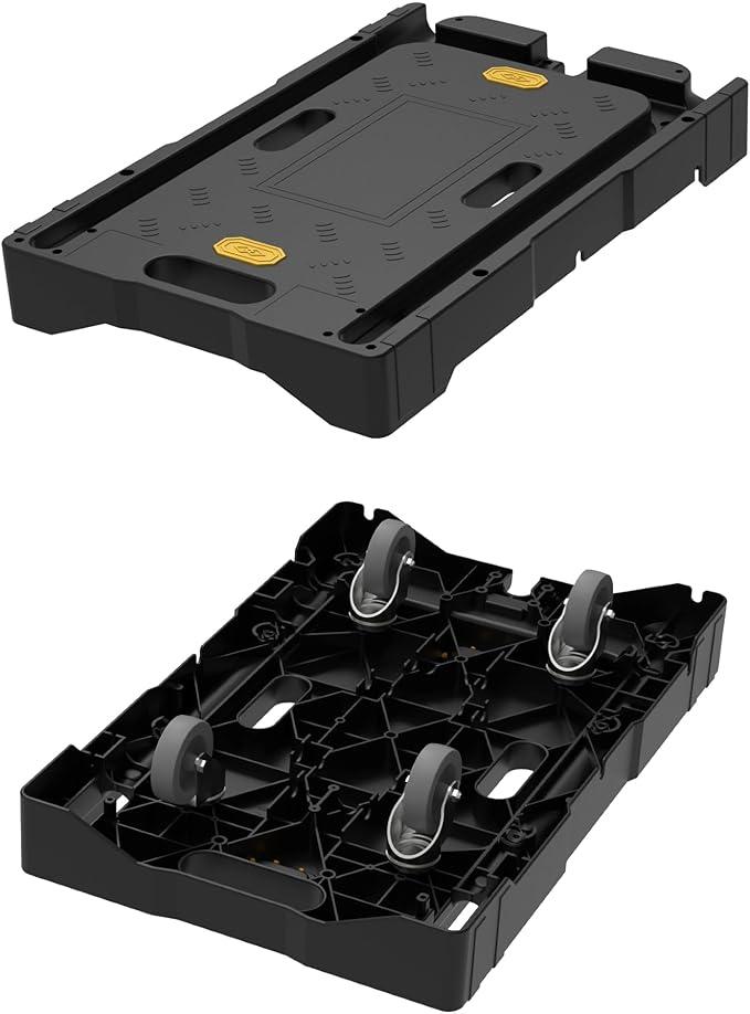 HBFBDRCT Furniture Dolly 4 Wheels Heavy Duty Plastic Dolly Cart, 330-lb Load Capacity Furniture Moving Dollies with 4 Wheels for Piano, Couch, Fridge, Washing Machine, Big Plant