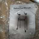 Folding Narrow Upright Walkers for Seniors - with Removable Armrests, Adjustable Width Lightweight Narrow Walker for Elderly and Bariatric, 450lb Heavy Duty Platform Walker for Small Spaces